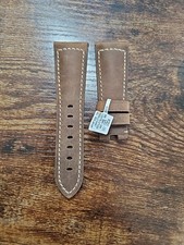 Cinturino Panerai 27/20mm OEM Marrone Militare Assolutamente Pelle Distribuzione BDR 