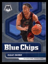 Isaac Okoro 2020-21 Panini Mosaic #7 Blue Chips Cleveland Cavaliers