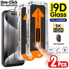 2PACK Tempered Glass Screen Protector for iPhone 17 16 15  14 13 12 11 Pro Max