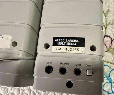 VTG 90s Altec Lansing Multimedia ACS5 Wired Computer Speaker Set