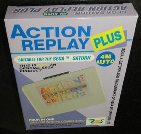 Action Replay Plus 4M Memory Card RAM Card For Sega Saturn, comeplete.