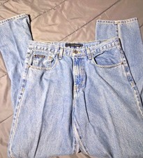 Calvin Klein Jeans Straight Leg Denim Blue Mens Size 34 Medium Wash Logo