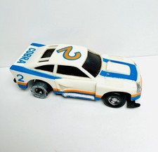 Vintage Ideal HO Scale TCR Ford Cobra 2 Slotless 1977 Hong Kong Slot Car