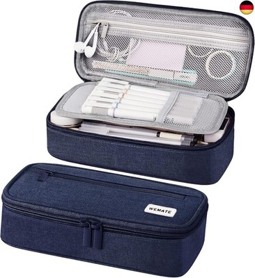 WEMATE Federmäppchen Federtaschen Mäppchen Etui Stifte 5 Fach, Große Kapazität P