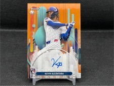 2025 Topps Finest Orange Kevin Alcantara Chicago Cubs Auto RC /25 #FA-KA