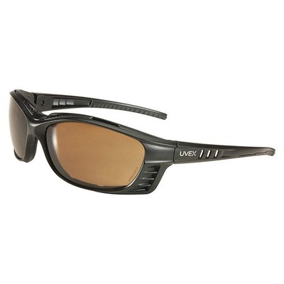 HONEYWELL UVEX S2601HS Safety Glasses,Espresso 45FF18