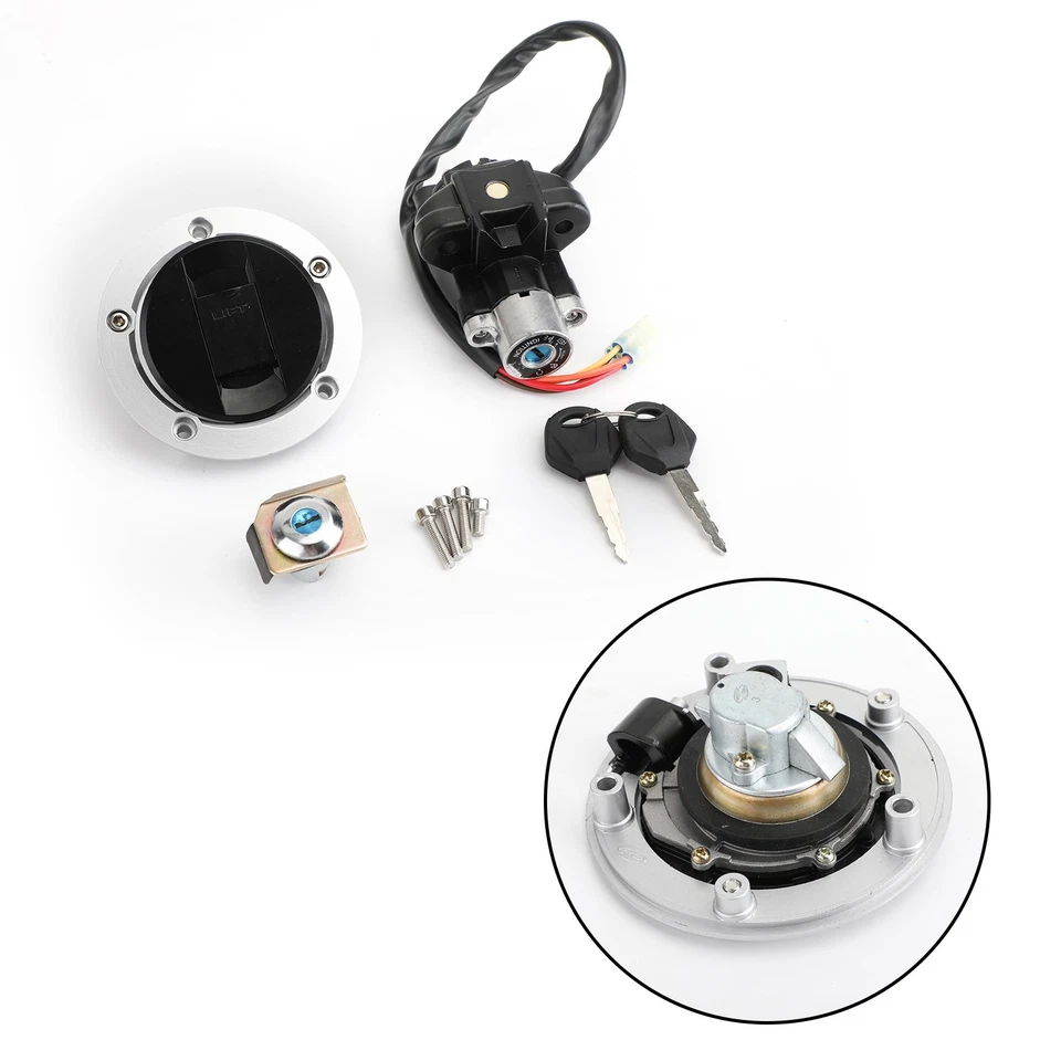 Ignition Switch Fuel Gas Cap Lock Key For Suzuki SV650 S/A SFV650 SV1000 03-15、 Foto 2 de 4