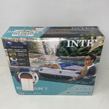 Intex River Run 1 Blue/White 53in Inflatable Tube w/ Backrest Cups