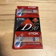LOT OF 6: TDK D90 Standard Audio Cassette A00808-20 SEALED NIB