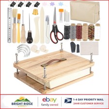 50-Piece Craft Book Binding Kit with Wooden P...