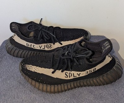 Adidas Yeezy Boost 350 V2 Core Black White Oreo Mens Size BY1604 Sneakers 