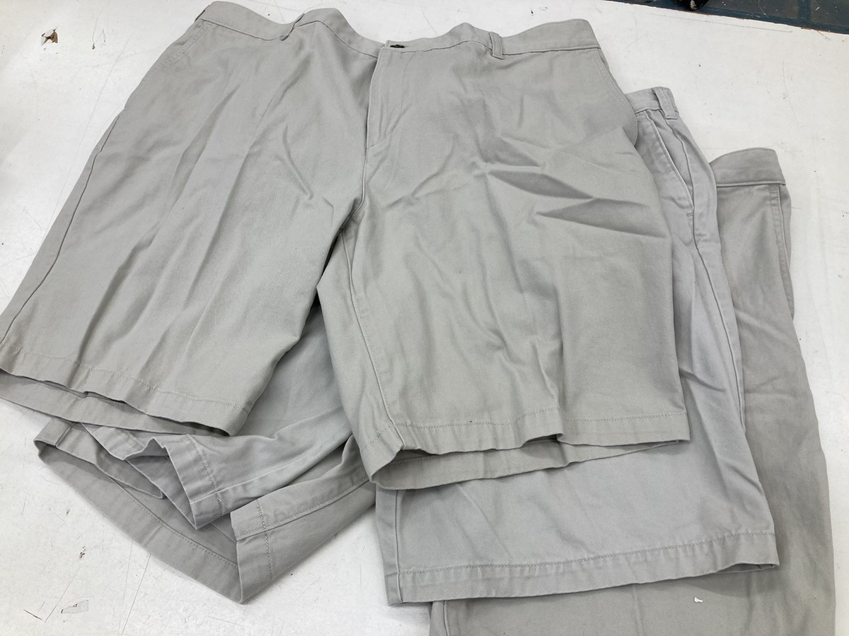 3 Pair DOCKERS Size 42 Grey Shorts. Good Condition 