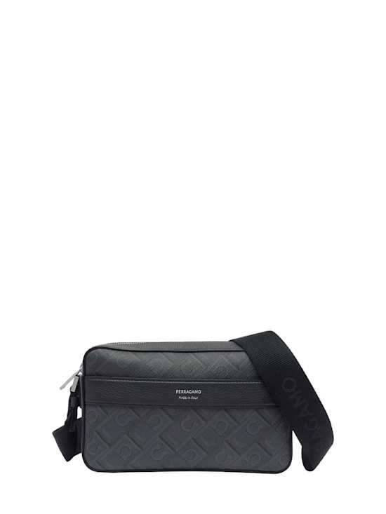 Ferragamo - Men - Shoulder bag with details - Black 211390₽