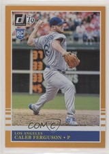 2019 Panini Donruss Retro 1985 Holo Orange Caleb Ferguson #245 nz3