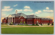 Vintage U.S. Naval Hospital, Quantico, VA Postcard, C.T. Art-Colortone