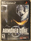 Armored Core: Nexus (Sony PlayStation 2, 2004) Manual, no reg, Tested & Working