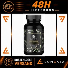 Hyaluron Kapseln hochdosiert 500mg 90 Stück - Vegan, Laborgeprüft