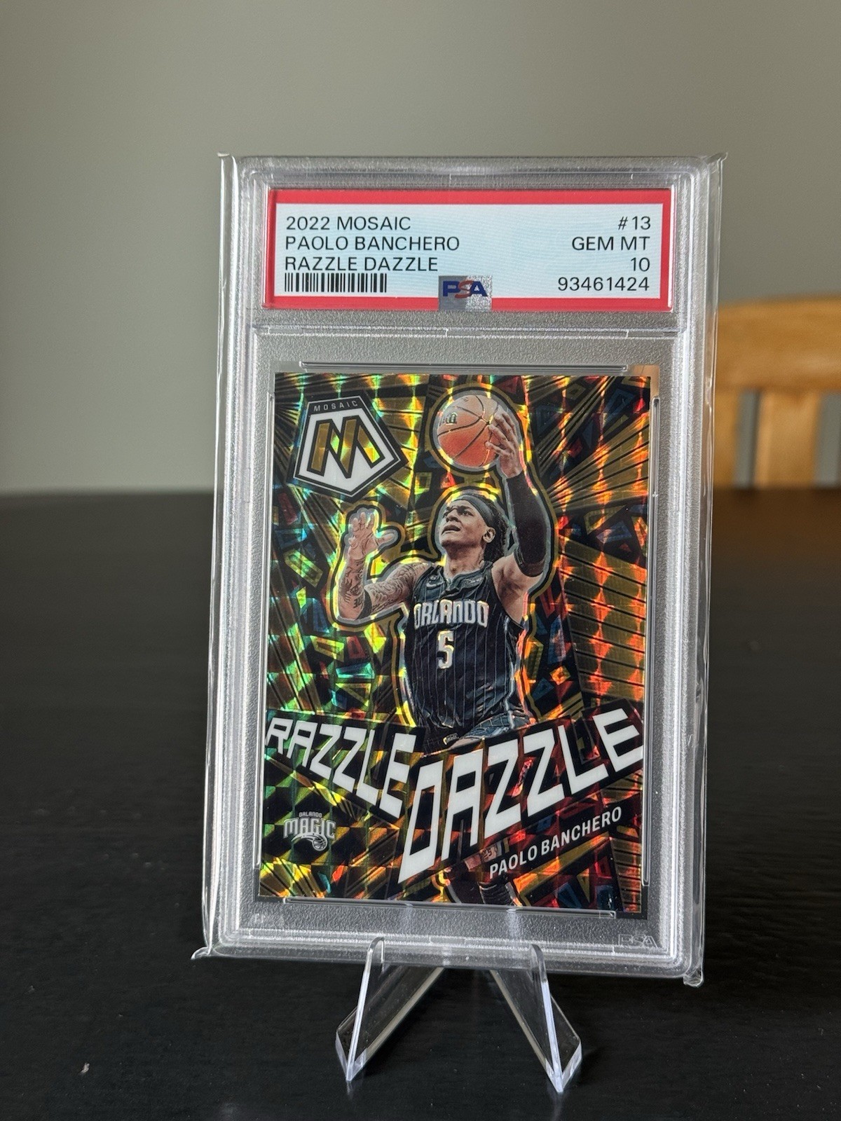 2022 Panini Mosaic RAZZLE DAZZLE Paolo Banchero ROOKIE RC PSA 10 GEM MT SSP