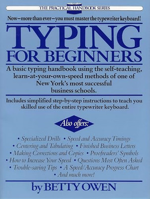 Typing for Beginners (Practical Handbook (Perigee Book) - Paperback NEW Owen, Be