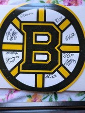 Boston Bruins Autographs 2020 hand signed with Shadow box 48, 81 ,27,26,52,73