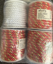 BULK 4 Metallic Rope Rolls Christmas Decorati...