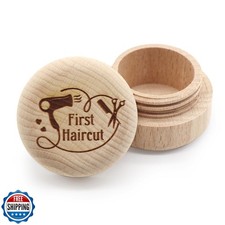 Liannan Custom Wooden First Haircut Curl Keepsake,Baby's First Curl Keepsake