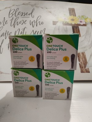 ONETOUCH DELICA PLUS LANCETS 30g; 100 LANCETS (4 PACK) EXP 2029
