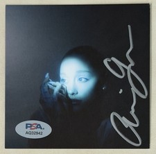 Ariana Grande SIGNED Eternal Sunshine Deluxe SILVER Picture CD PSA DNA COA AUTO