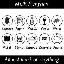 Yellow Paint Pens, 12 Pack Waterproof Oil-Based Paint Pen Set, Quick Dry and ...