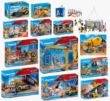 PLAYMOBIL City Action Baustelle Baukran Bagger Kran LKW Abriss Fahrzeug Radlader