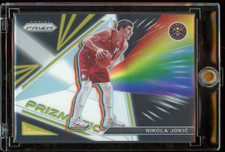 2021-22 Panini Prizm NIKOL A JOKIC #28 Prizmatic Gold Prizm /10