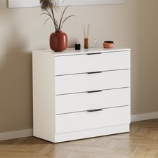 Modern Bedroom 4 Drawer Chest Cabinet Storage Unit Furniture Hallway 