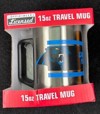 Carolina Panthers 15oz Stainless Steel NFL Travel Mug