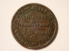1876 LONDON & NEWCASTLE TEA COMPANY COPPER TOKEN HALF POUND CHECK EXCELLENT COND