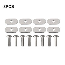 Secure and Reliable Set of 8 Stainless Steel Screws and Nuts for Kayak Rails