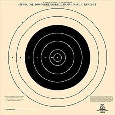 TQ-4 [A-14] Official NRA 100 Yard Smallbore Rifle Target, 14" x 14"  (Qty. 30)