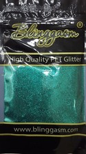 METALLIC SOLVENT RESISTANT GLITTER 3.5 OZ BY WEIGHT 39 B0700 EMERALD BLUE