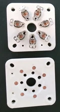 tube socket 7 pin ceramic 2 pcs.813,FU-13,4E27,5-125B,8001 USA STOCK