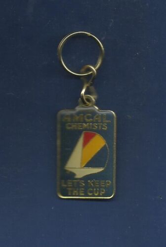 vintage  KEYRING (AMERICAS CUP ) AMCAL CHEMISTS LETS KEEP THE CUP 1984 BARGAIN! - Picture 1 of 1