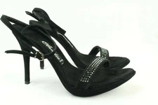 Claudio Milano Womens Shoes Suede Crystal Size 39 Italy $490 ( US 8.5) #57 