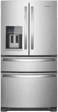 36 INCH WHIRLPOOL 4 DOOR FRENCH DOOR REFRIGERATOR - WRMF3636RZ