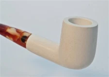 Standard Billiard Smooth Bent Meerschaum Pipes