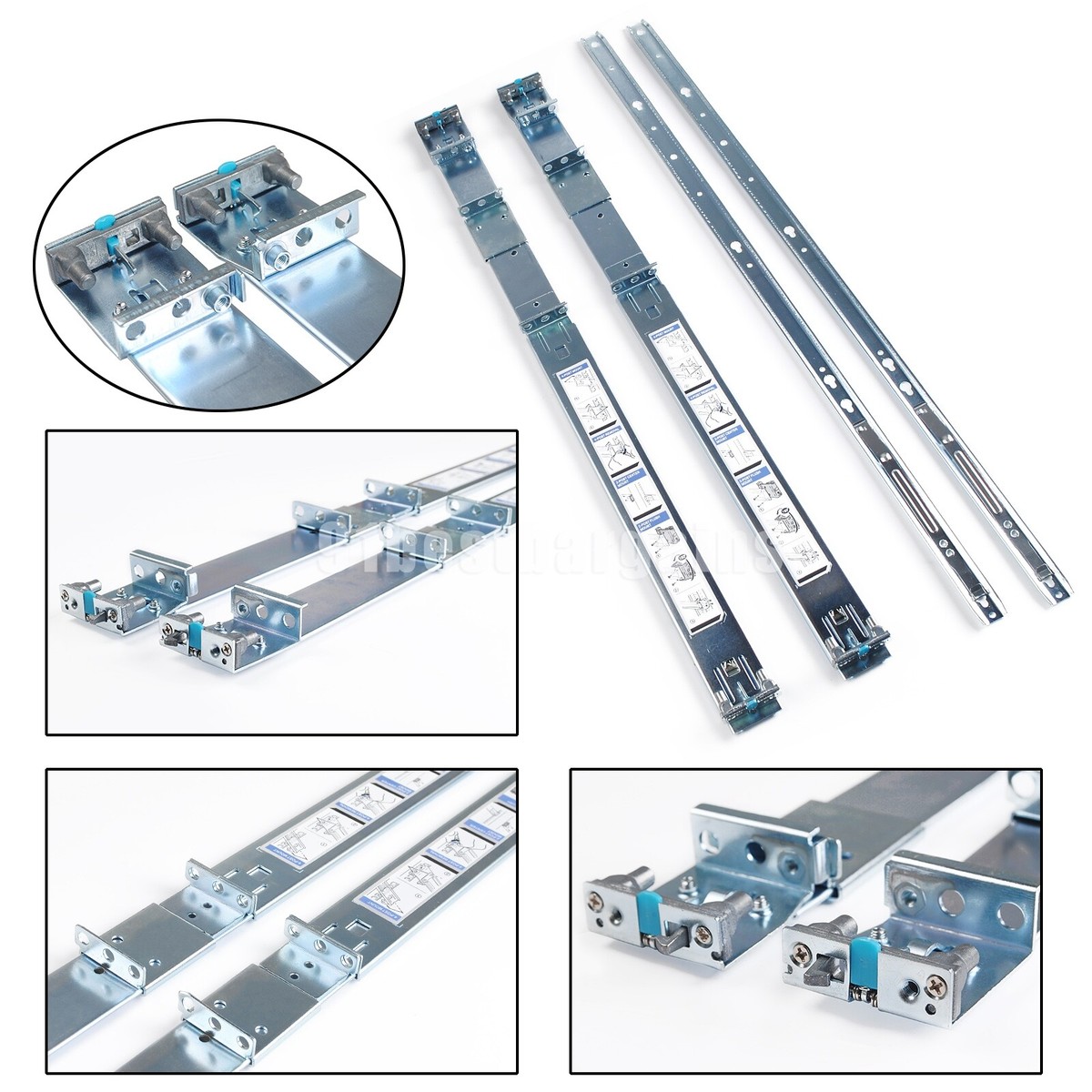 081wcd dell r320 r330 r420 r430 r620 r630 r640 sliding... Dell R640 Rails Short Server Rails Kit For Dell PowerEdge R640, R630 ...