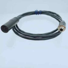 3.5mm 1/8" Locking Jack To TA3M Mini XLR 3Pin Cable For Microphone Transmitter