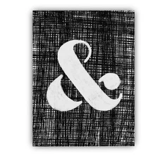 Ampersand Framed Canvas Stretched Ready to Hang 50x40 Home decor Gift.