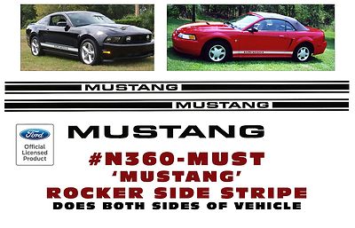 K193 Ford Mustang Mach 1 Lower Rocker Side Stripe Decal Kit - Licensed Graphic Express 3M Vinyl
