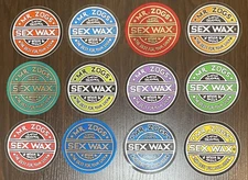 Mr. Zogs Sex Wax Sticker 3.1 in Round Multicolor Surf Decal