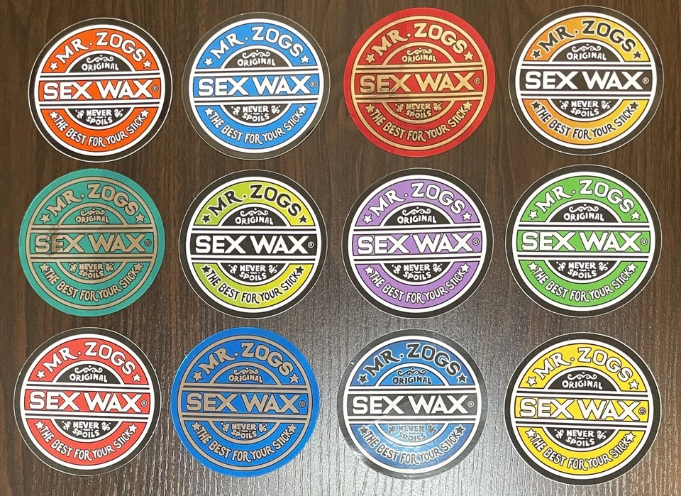 SEXWAX Mr. Zogs Sex Wax Sticker 3.1 in Round Multicolor Surf Decal