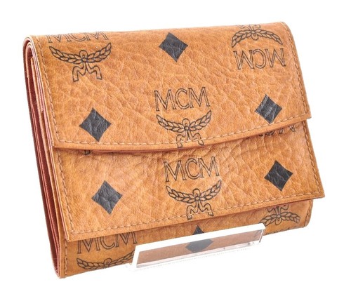NEW MCM Cognac Brown Nappa Leather Mode Travia Logo Pouch Bag and Belt NIB NEW $530 MCM Cognac Brown Nappa Leather Mode Travia LOGO  main image 2