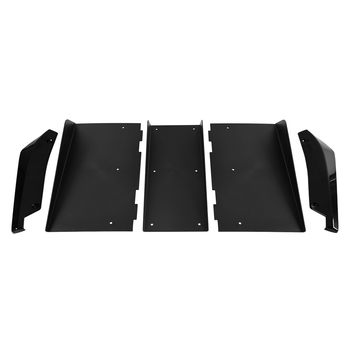 For Acura ILX TLX Black Rear Bumper Diffuser Fins Spoiler Splitter ...